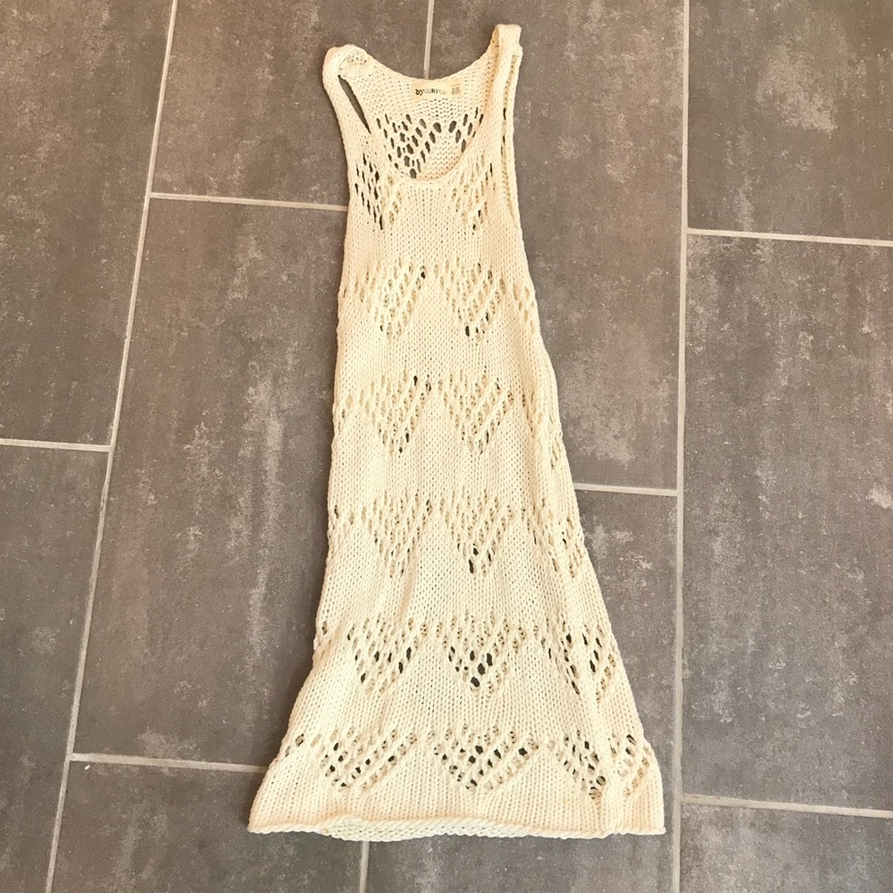 Ivory Knitted Cover Up Dress from Urban Outfitters